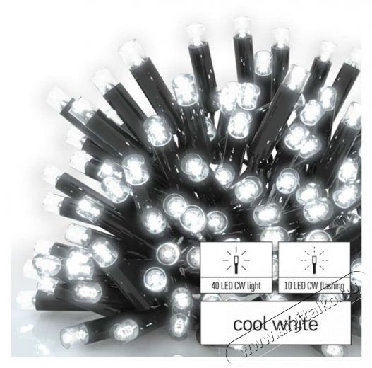 Emos D2CC03 jégcsap VILL 50LED IP44 hidegfehér CNT PRO - fényfüzér Háztartás / Otthon / Kültér - Világítás / elektromosság - Led szalag / fényfüzér - 456132