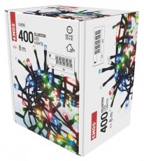 Emos D4BM02 8m/400LED/kül-beltéri/időzítős/többszínű/süni karácsonyi LED fényfüzér Háztartás / Otthon / Kültér - Világítás / elektromosság - Led szalag / fényfüzér - 456251