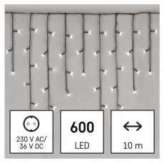 Emos D4CC03 10m/600LED/kül-beltéri/hideg fehér jégcsap karácsonyi LED fényfüggöny Háztartás / Otthon / Kültér - Világítás / elektromosság - Led szalag / fényfüzér - 456636