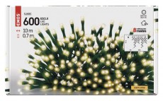 Emos D4CW03 10m/600LED/kül-beltéri/meleg fehér/jégcsap karácsonyi LED fényfüggöny Háztartás / Otthon / Kültér - Világítás / elektromosság - Led szalag / fényfüzér - 456637