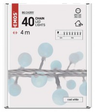 Emos D5AC01 4m/40LED/kül-beltéri/időzítős/hideg fehér/golyók LED fényfüzér Háztartás / Otthon / Kültér - Világítás / elektromosság - Led szalag / fényfüzér - 456645