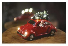 Emos DCLW08 piros autó télapóval beltéri meleg fehér karácsonyi LED dekoráció Háztartás / Otthon / Kültér - Világítás / elektromosság - Hangulat teremtő világítás - 456498