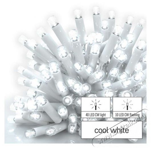 Emos D2CC04 jégcsap 3M 50LED IP44 hidegfehér időzítővel CNT PRO - fényfüzér Háztartás / Otthon / Kültér - Világítás / elektromosság - Led szalag / fényfüzér - 458632