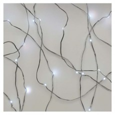 Emos D3AC06 LED 0,9m/10LED/beltéri/2xAA/időzítős/hideg fehér nano karácsonyi LED fényfüzér Háztartás / Otthon / Kültér - Világítás / elektromosság - Led szalag / fényfüzér - 457215