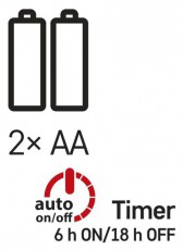 Emos D3AC06 LED 0,9m/10LED/beltéri/2xAA/időzítős/hideg fehér nano karácsonyi LED fényfüzér Háztartás / Otthon / Kültér - Világítás / elektromosság - Led szalag / fényfüzér - 457215