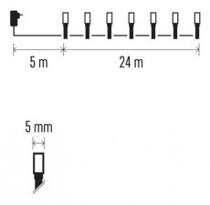 Emos D4AC10 24m/240LED/kül-beltéri/hideg fehér karácsonyi LED fényfüzér Háztartás / Otthon / Kültér - Világítás / elektromosság - Led szalag / fényfüzér - 457027