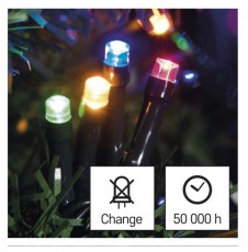 Emos D4AM08 12m/120LED/kül-beltéri/többszínű karácsonyi LED fényfüzér Háztartás / Otthon / Kültér - Világítás / elektromosság - Hangulat teremtő világítás - 456774