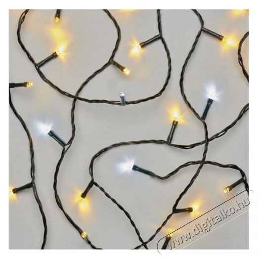 Emos D4AN04 8m/80LED/k&uuml;l-belt&eacute;ri/időz&iacute;tős/meleg/hideg feh&eacute;r kar&aacute;csonyi LED f&eacute;nyf&uuml;z&eacute;r H&aacute;ztart&aacute;s / Otthon / K&uuml;lt&eacute;r - Vil&aacute;g&iacute;t&aacute;s / elektromoss&aacute;g - Led szalag / f&eacute;nyf&uuml;z&eacute;r - 457020