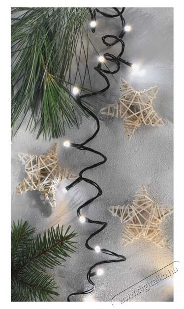 Emos D4AN04 8m/80LED/k&uuml;l-belt&eacute;ri/időz&iacute;tős/meleg/hideg feh&eacute;r kar&aacute;csonyi LED f&eacute;nyf&uuml;z&eacute;r H&aacute;ztart&aacute;s / Otthon / K&uuml;lt&eacute;r - Vil&aacute;g&iacute;t&aacute;s / elektromoss&aacute;g - Led szalag / f&eacute;nyf&uuml;z&eacute;r - 457020