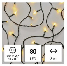 Emos D4AW02 8m/80LED/kül-beltéri/időzítős/meleg fehér karácsonyi LED fényfüzér Háztartás / Otthon / Kültér - Világítás / elektromosság - Led szalag / fényfüzér - 461978
