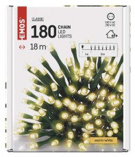 Emos D4AW04 18m/180LED/kül-beltéri/időzítős/meleg fehér karácsonyi LED fényfüzér Háztartás / Otthon / Kültér - Világítás / elektromosság - Led szalag / fényfüzér - 461980