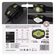 Emos P3536 COB LED fejlámpa 3W 220LM Háztartás / Otthon / Kültér - Világítás / elektromosság - Fejlámpa - 466795