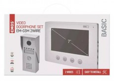 Emos H2050 videó kaputelefon szett EM-03M 2WIRE Háztartás / Otthon / Kültér - Lakásfelszerelés - Csengő - 469055