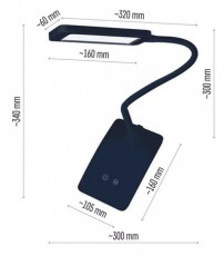 Emos Z7599B led asztali lámpa  Háztartás / Otthon / Kültér - Világítás / elektromosság - Asztali lámpa - 468689