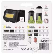 Emos P4007 COB LED fejlámpa készlet + mini kempinglámpa Háztartás / Otthon / Kültér - Világítás / elektromosság - Fejlámpa - 458329