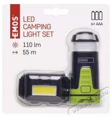 Emos P4007 COB LED fejlámpa készlet + mini kempinglámpa Háztartás / Otthon / Kültér - Világítás / elektromosság - Fejlámpa - 458329