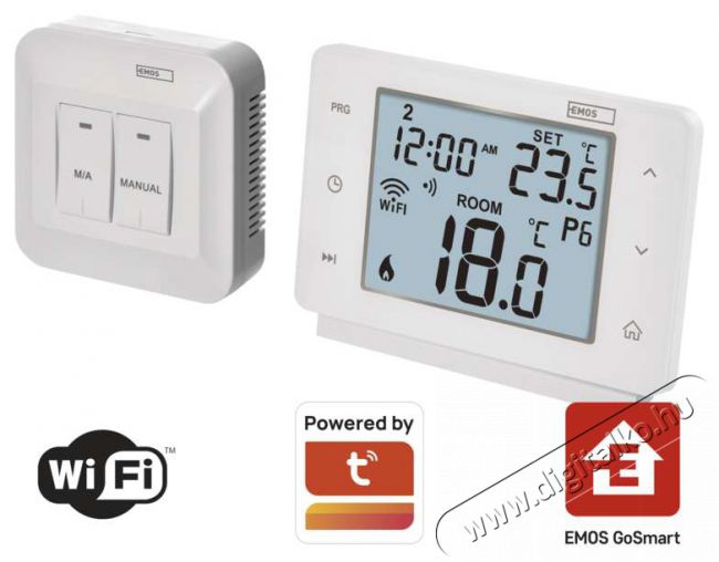 Emos P56211 GoSmart vezeték nélküli wifi szobatermosztát Háztartás / Otthon / Kültér - Okos otthon - Termosztát - 468184