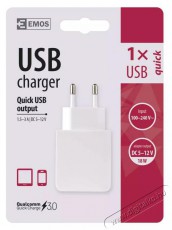 Emos quick 3A univerzális USB töltő Akkuk és töltők - Li-ion akkumulátor és töltő (gyári) - Töltő / hálózati adapter - 456257