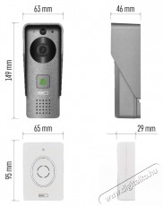 Emos H4031 GoSmart IP-09C vezeték nélküli wifi video kaputelefon Háztartás / Otthon / Kültér - Biztonságtechnika - Biztonsági kamera - 468191