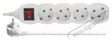 Emos P1425R 4 aljzat 5méter 1,5mm2 kapcsolós hosszabbító Háztartás / Otthon / Kültér - Világítás / elektromosság - Hálózati elosztó / hosszabbító / adapter - 439918