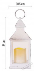 Emos DCLV01 antik fehér villogó 3x AAA beltéri vintage időzítő lámpa LED dekoráció Háztartás / Otthon / Kültér - Világítás / elektromosság - Hangulat teremtő világítás - 457079