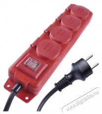Emos P14251 5m/1,5m/IP44 4-es piros kültéri kapcsolós elosztó Egyéb - Nem forgalmazzuk ! - 369345