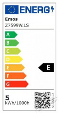 Emos Z7599W Eddy fehér asztali LED lámpa Háztartás / Otthon / Kültér - Világítás / elektromosság - Asztali lámpa - 386747