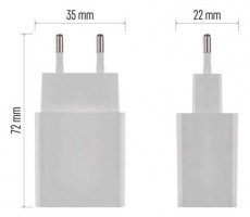 Emos BASIC 10 W max. univerzális USB töltő Akkuk és töltők - Li-ion akkumulátor és töltő (gyári) - Töltő / hálózati adapter - 506844