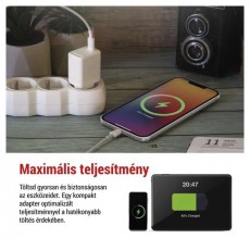 Emos GaN PD 20 W max. univerzális USB töltő Akkuk és töltők - Li-ion akkumulátor és töltő (gyári) - Töltő / hálózati adapter - 506846