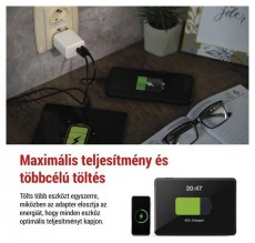 Emos GaN PD 35 W max. univerzális USB töltő Akkuk és töltők - Li-ion akkumulátor és töltő (gyári) - Töltő / hálózati adapter - 506848