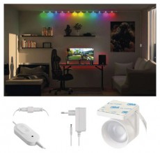 Emos GoSmart 255 cm-es lánc, 12 rész, 7 W, RGBIC+CCT, dimmelhető, WiFi LED reflektor Fotó-Videó kiegészítők - Fényterelő - Reflektor - 507234
