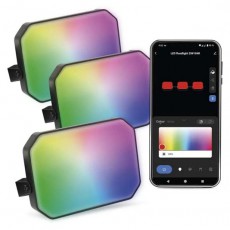 Emos GoSmart 3 darabos, 14 W, RGBIC dimmelhető, WiFi kültéri LED reflektor, kezdő készlet Fotó-Videó kiegészítők - Fényterelő - Reflektor - 507232