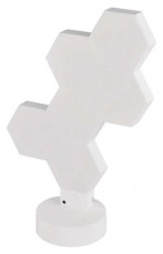 Emos GoSmart Hexagon fehér, 6 részből álló, RGBIC dimmelhető, WiFi LED asztali lámpa Háztartás / Otthon / Kültér - Világítás / elektromosság - Asztali lámpa - 507204