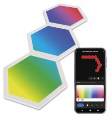 Emos GoSmart Hexagon, kiegészítő készlet,3 rész, 1,8 W, RGBIC dimmelhető, WiFi LED lámpa Fotó-Videó kiegészítők - Lámpa - LED lámpa - 507215
