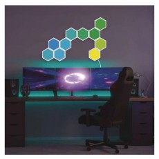 Emos GoSmart Hexagon, kiegészítő készlet,3 rész, 1,8 W, RGBIC dimmelhető, WiFi LED lámpa Fotó-Videó kiegészítők - Lámpa - LED lámpa - 507215