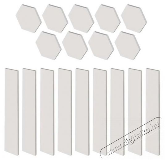 Emos GoSmart Lines fehér, 9 részből álló, 34 W, RGBIC dimmelhető, WiFi LED lámpa Fotó-Videó kiegészítők - Lámpa - LED lámpa - 507213