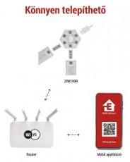 Emos GoSmart Lines fehér, 9 részből álló, 34 W, RGBIC dimmelhető, WiFi LED lámpa Fotó-Videó kiegészítők - Lámpa - LED lámpa - 507213