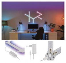 Emos GoSmart Lines fehér, 9 részből álló, 34 W, RGBIC dimmelhető, WiFi LED lámpa Fotó-Videó kiegészítők - Lámpa - LED lámpa - 507213