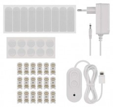 Emos GoSmart Lines fehér, 9 részből álló, 34 W, RGBIC dimmelhető, WiFi LED lámpa Fotó-Videó kiegészítők - Lámpa - LED lámpa - 507213