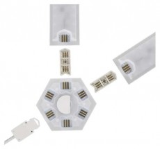 Emos GoSmart Lines fehér, 9 részből álló, 34 W, RGBIC dimmelhető, WiFi LED lámpa Fotó-Videó kiegészítők - Lámpa - LED lámpa - 507213