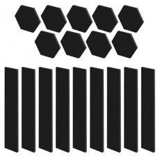 Emos GoSmart Lines fekete, 9 részből álló, 34 W, RGBIC dimmelhető, WiFi LED lámpa Fotó-Videó kiegészítők - Lámpa - LED lámpa - 507214