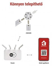 Emos GoSmart Lines fekete, 9 részből álló, 34 W, RGBIC dimmelhető, WiFi LED lámpa Fotó-Videó kiegészítők - Lámpa - LED lámpa - 507214