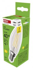 Emos ZF3D23 E14/3,4 W (40 W)/470 lm/természetes fehér filament gyertya LED izzó Háztartás / Otthon / Kültér - Világítás / elektromosság - E14 foglalatú izzó - 507313