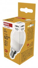 Emos ZL1F43 MINI GLOBE 8,5W 806lumen E14 LED gömb izzó Háztartás / Otthon / Kültér - Világítás / elektromosság - E14 foglalatú izzó - 508590