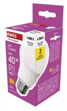 Emos ZQ5E23 A60 E27/4 W (40 W)/470 lm/természetes fehér classic LED izzó Háztartás / Otthon / Kültér - Világítás / elektromosság - E27 foglalatú izzó - 507834