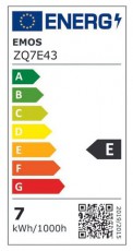 Emos t ZQ7E43 R63 E27/7 W (60 W)/806 lm/természetes fehérclassic LED izzó Háztartás / Otthon / Kültér - Világítás / elektromosság - E27 foglalatú izzó - 508769