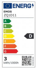 Emos ZQ1D11 E14/2,5 W (32 W)/350 lm/meleg fehér classic mini globe LED izzó Háztartás / Otthon / Kültér - Világítás / elektromosság - E14 foglalatú izzó - 508759