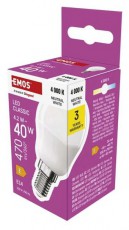 Emos ZQ1E23 E14/4,2 W (40 W)/470 lm/természetes fehér classic mini globe LED izzó Háztartás / Otthon / Kültér - Világítás / elektromosság - E14 foglalatú izzó - 508761