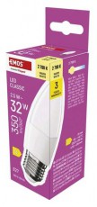 Emos ZQ4D11 E27 / 2,5 W (32 W) / 350 lm / meleg fehér classic gyertya LED izzó Háztartás / Otthon / Kültér - Világítás / elektromosság - E27 foglalatú izzó - 508755