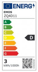 Emos ZQ4D11 E27 / 2,5 W (32 W) / 350 lm / meleg fehér classic gyertya LED izzó Háztartás / Otthon / Kültér - Világítás / elektromosság - E27 foglalatú izzó - 508755